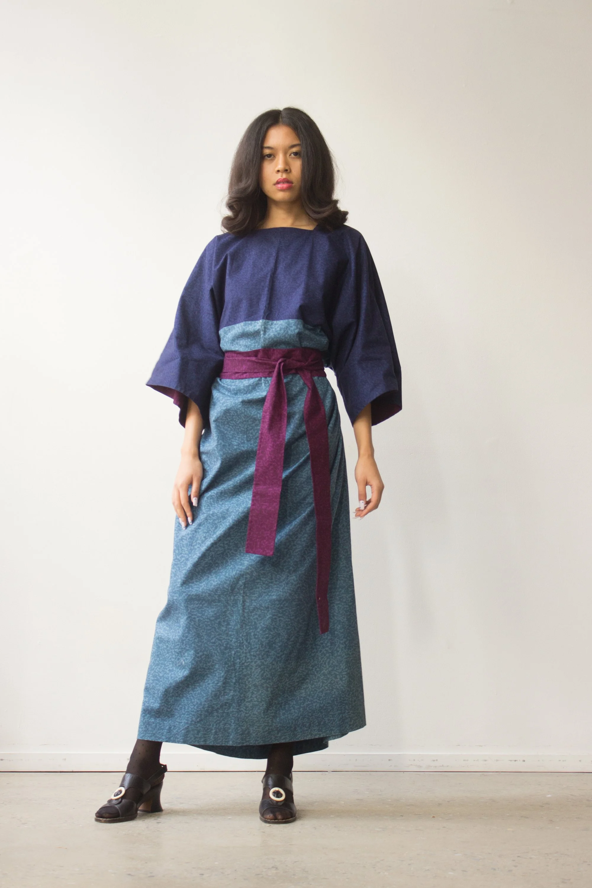 1975 Marimekko Colorblock Kaftan — Wayward Collection